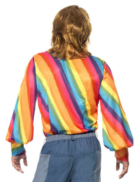 70s Colour Shirt, Rainbow - Adult