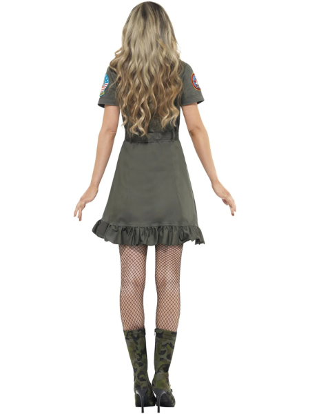 Top Gun Deluxe Ladies Costume, Green
