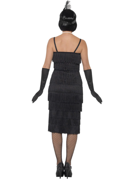 Black Flapper Costume (Long) - Adult