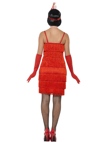 Flapper Costume (Red Dress) - Adult