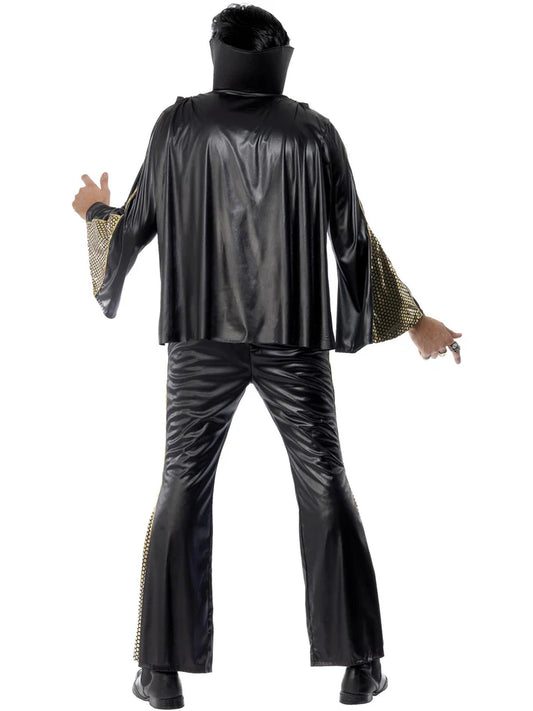 Elvis Black & Gold Costume - Adult