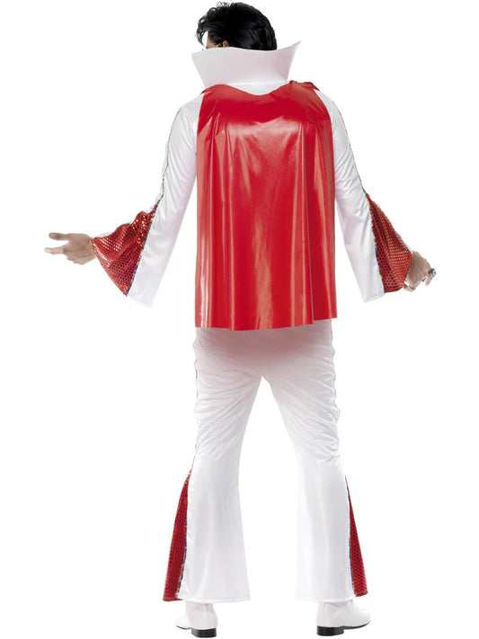Elvis White & Red Costume - Adult