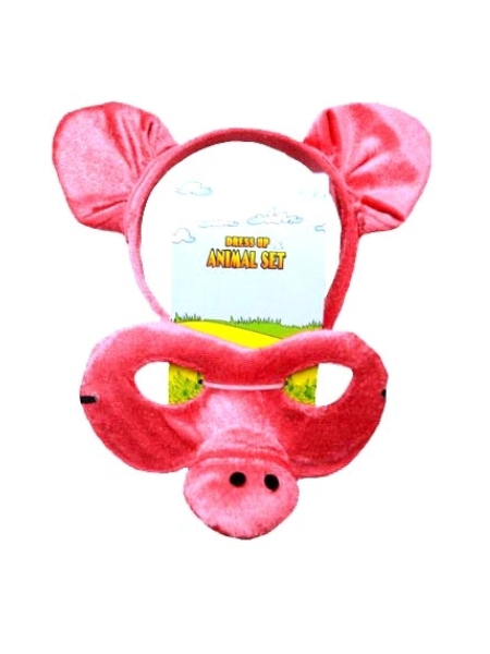 Pig headband and mask set