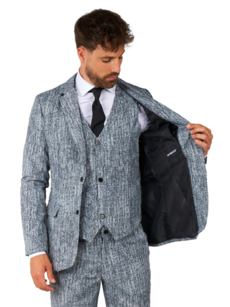 Suitmeister 20'S Gangster Grey Suit