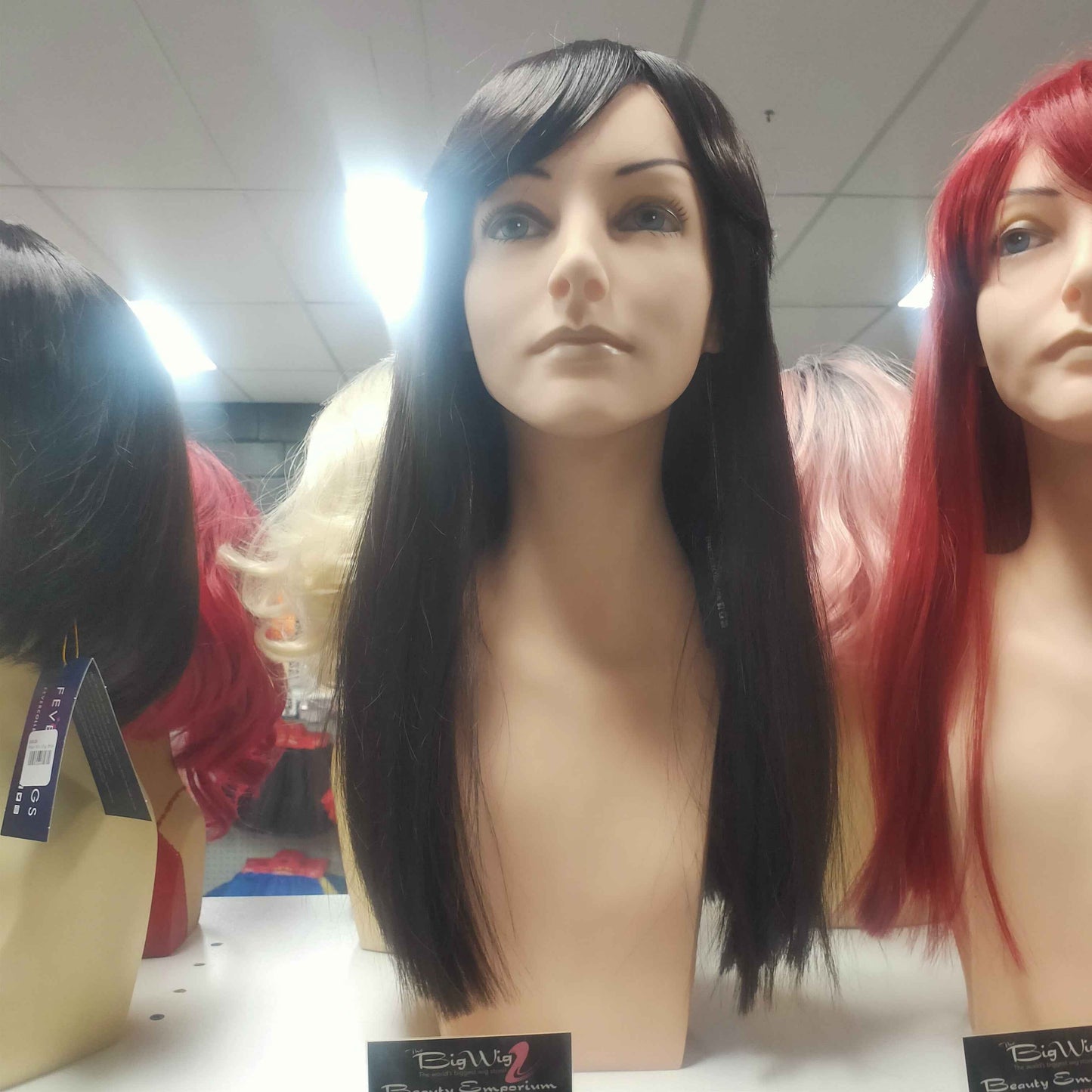 Alexia brown stylable fibre wig