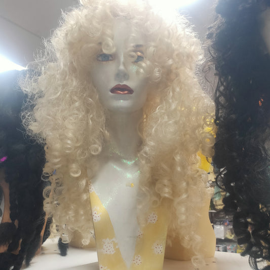 Showgirl Long Curly Party Character Wig