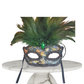 Sequin feathered masquerade various colours