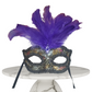 Sequin feathered masquerade various colours