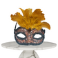 Sequin feathered masquerade various colours