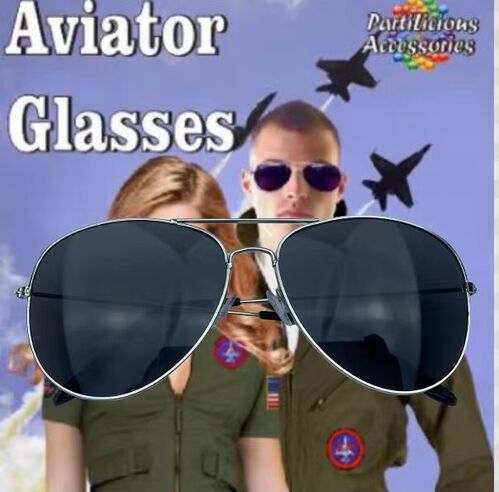Aviator Top Gun Style Glasses