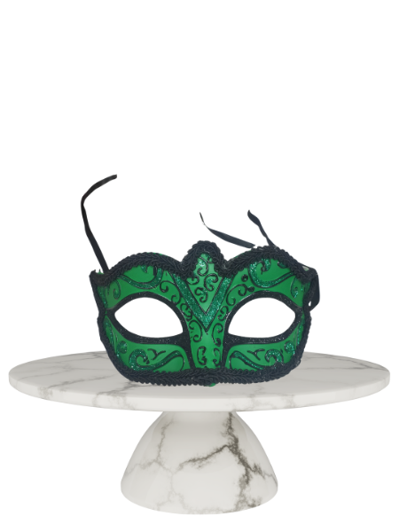 Green and black simple masquerade