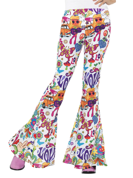Groovy Flared Trousers Ladies - Adult