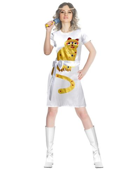 Abba Dancing Queen Yellow Cat costume - Adult