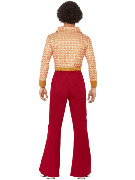 Authentic 70s Guy Costume, Red - Adult
