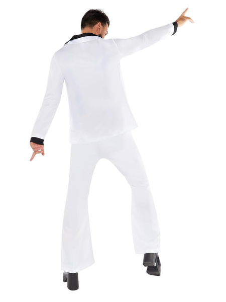 70's White Disco Suit Men - Adult