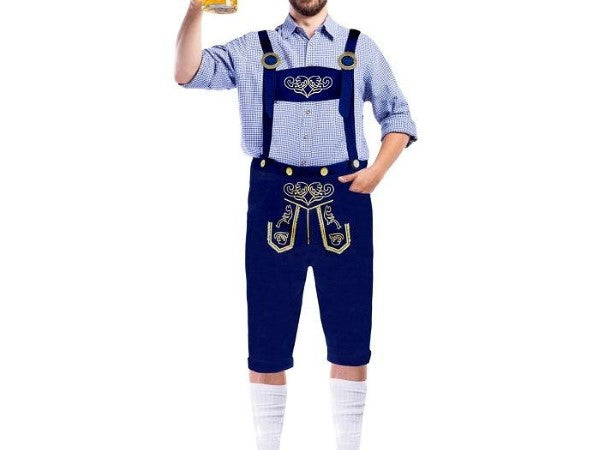 Blue Bavarian costume mens - Adult