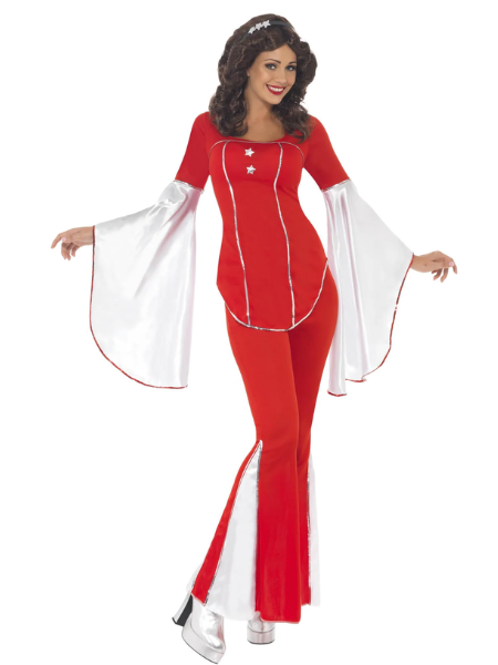 Super Trooper (ABBA Inspired) Costume, Red - Adult