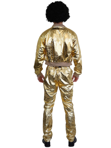 Disco Singer gold Jacket and pants - Adult