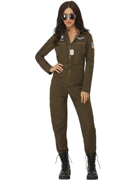 Top Gun aviator pilot jumpsuit -Adult