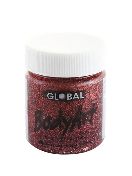 45ml Face & BodyArt Liquid Paint - Red Glitter