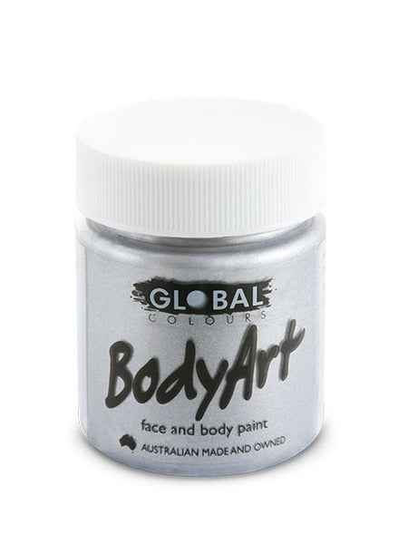 45ml Face & BodyArt Liquid Paint - Metallic Silver