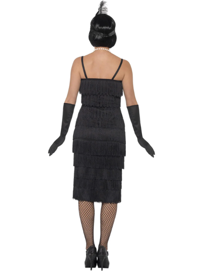 Black Flapper Costume (Long) - Adult