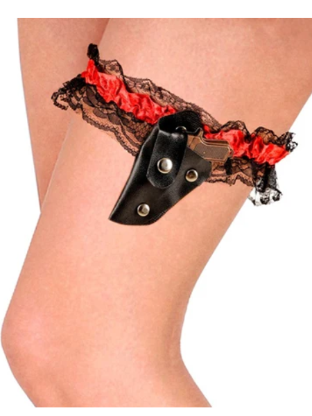 Leg Garter with Mini Gun Holster