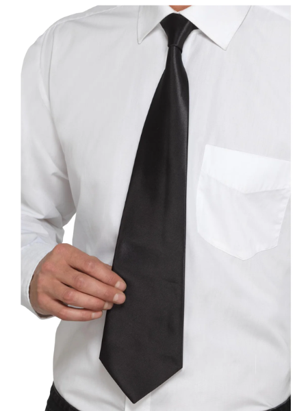 Black Gangster Tie