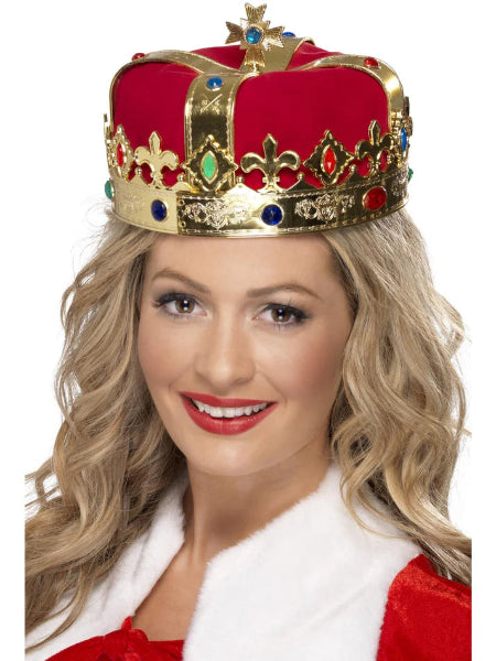Royal Crown Red with Gold Trim Party Hat