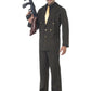 Gold Pinstripe gangster suit costume