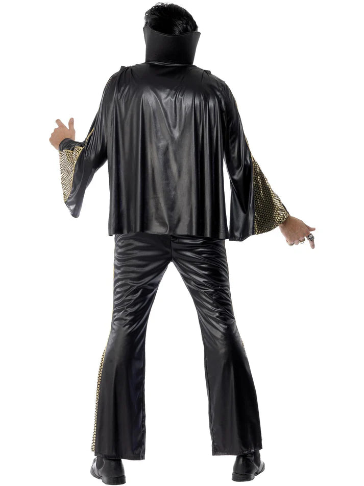 ELVIS PRESLEY LICENCED BLACK / GOLD COSTUME