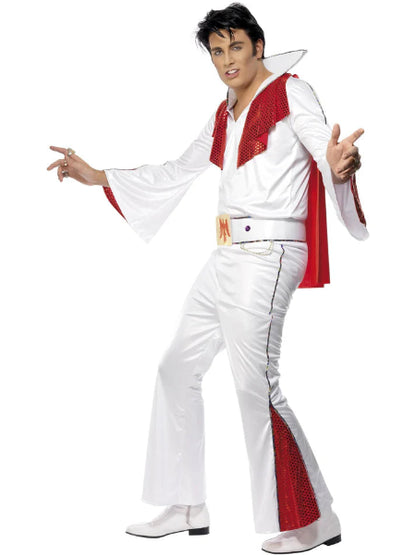 Elvis White & Red Costume - Adult