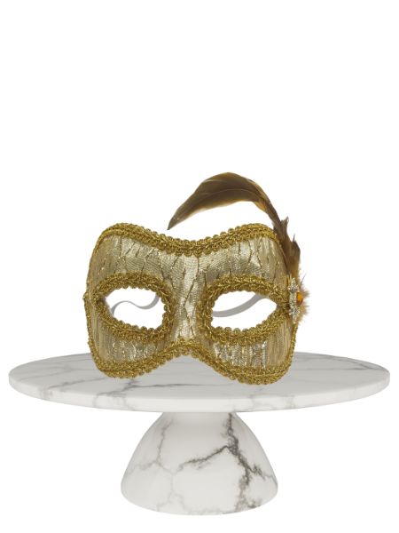 Gold on gold masquerade