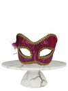 Fuchsia and gold mask