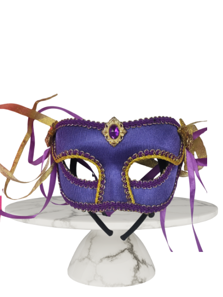 Purple gold trim masquerade