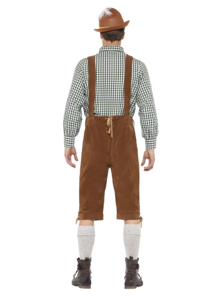 Traditional deluxe Hanz lederhosen costume male - Adult