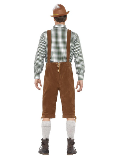 Traditional deluxe Hanz lederhosen costume male - Adult