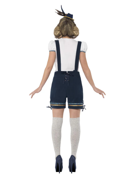 Traditional deluxe Bavarian lederhosen woman - adult