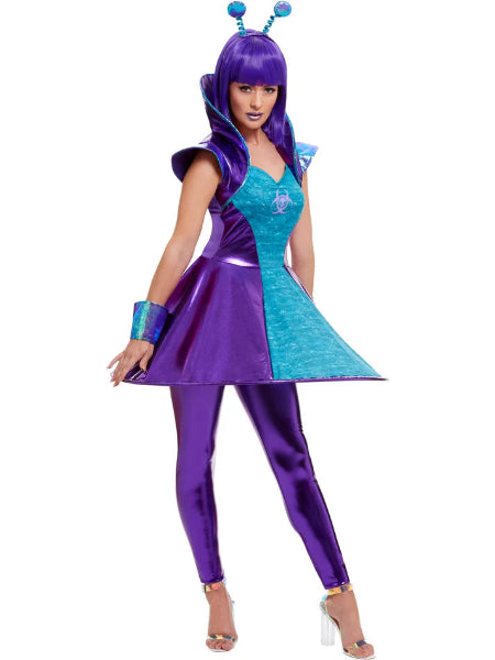 Alien lady  futuristic dress