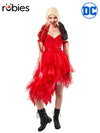 HARLEY QUINN RED DRESS COSTUME, ADULT