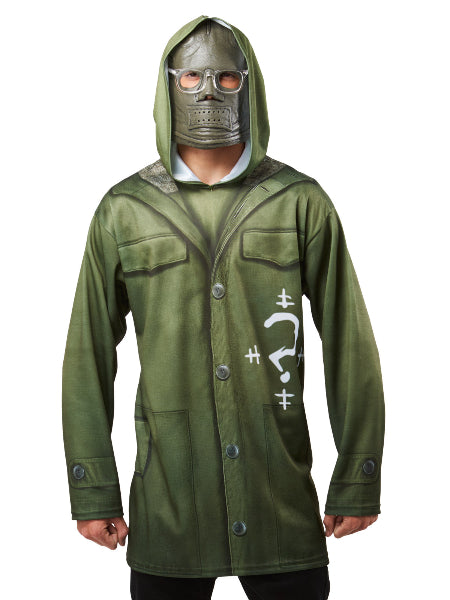 THE RIDDLER COSTUME TOP, ADULT