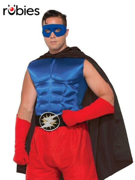 Hero Muscle Chest Adult Costume Various colours