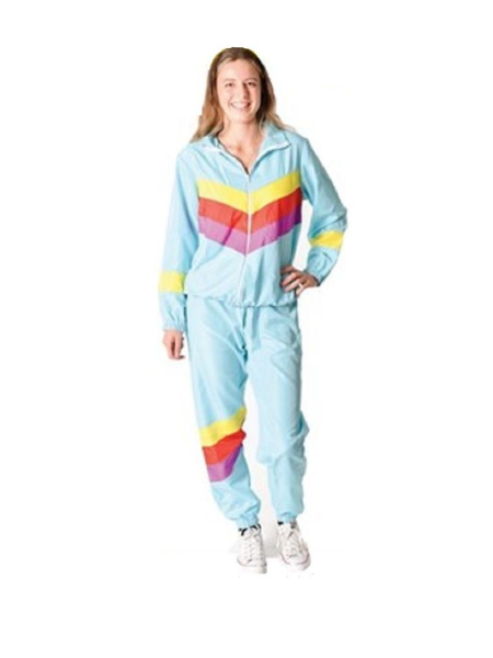 80's Blue shell suit woman's -Adult