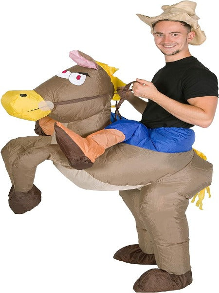 Inflatable cowboy costume