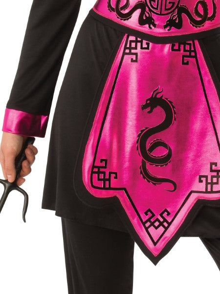 PINK NINJA WARRIOR COSTUME, ADULT