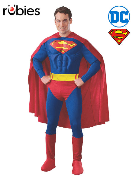 SUPERMAN MUSCLE CHEST COSTUME, ADULT