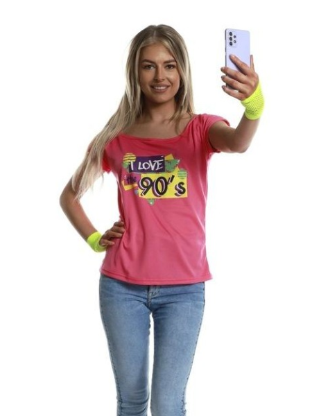 Pink 90's shirt woman's - Adult