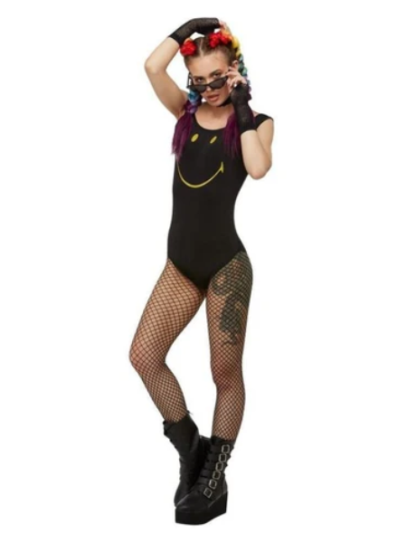 Smiley body suit black - Adult