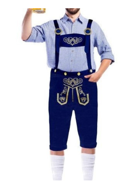 Blue Bavarian costume mens - Adult