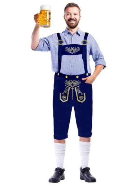 Blue Bavarian costume mens - Adult